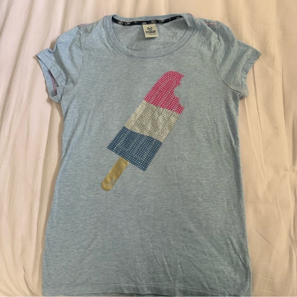 Pink Victoria's Secret Y2K vintage shirt Bling Ice Cream